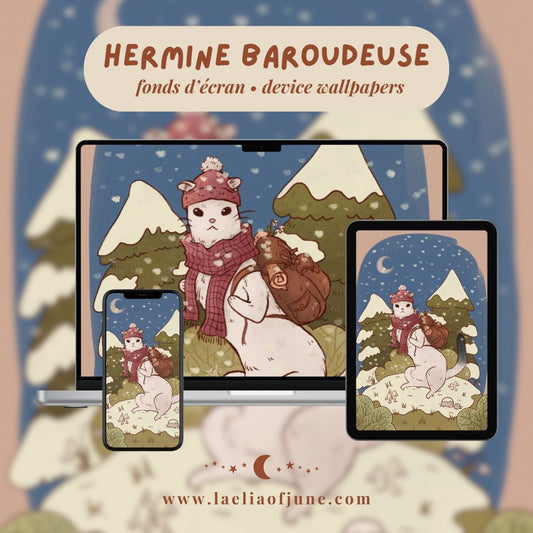 Fond d'écran "Hermine baroudeuse"